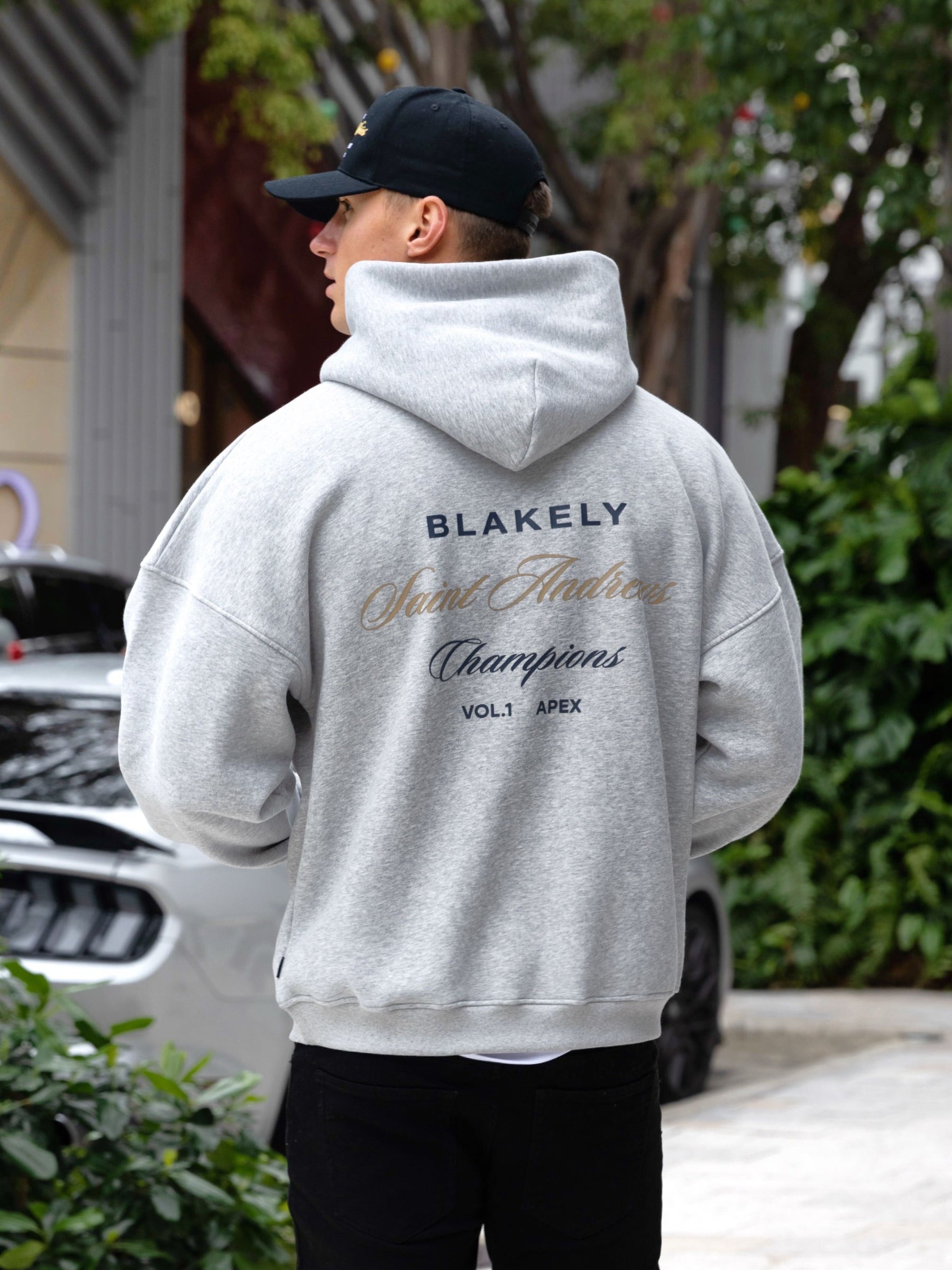 Champions Legacy Relaxed Hoodie - Marl Grey