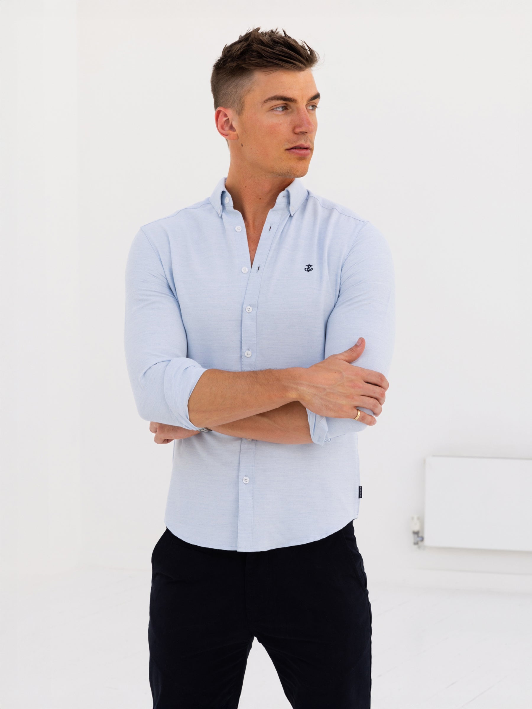 Dallas Long Sleeve Shirt - Light Blue