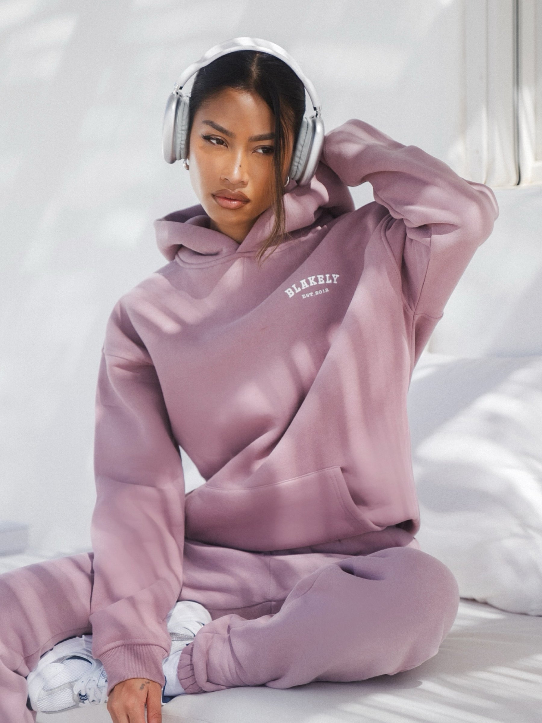 Heritage Oversized Hoodie - Dusty Pink