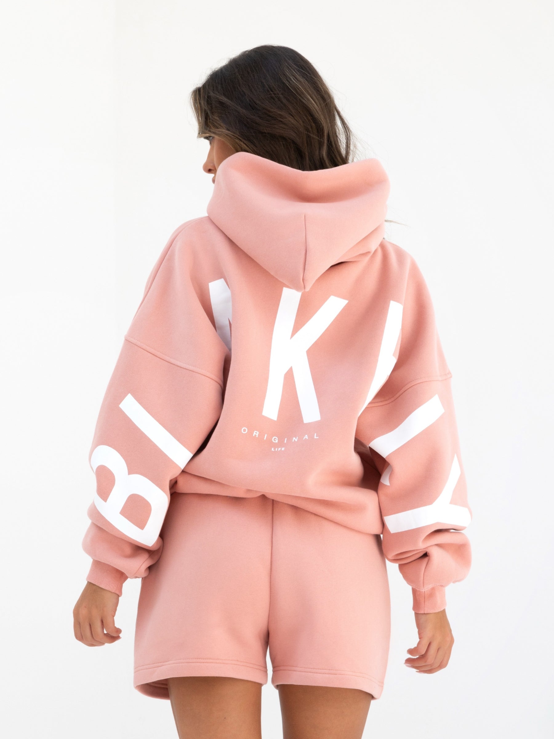 Isabel Oversized Hoodie - Peach Pink