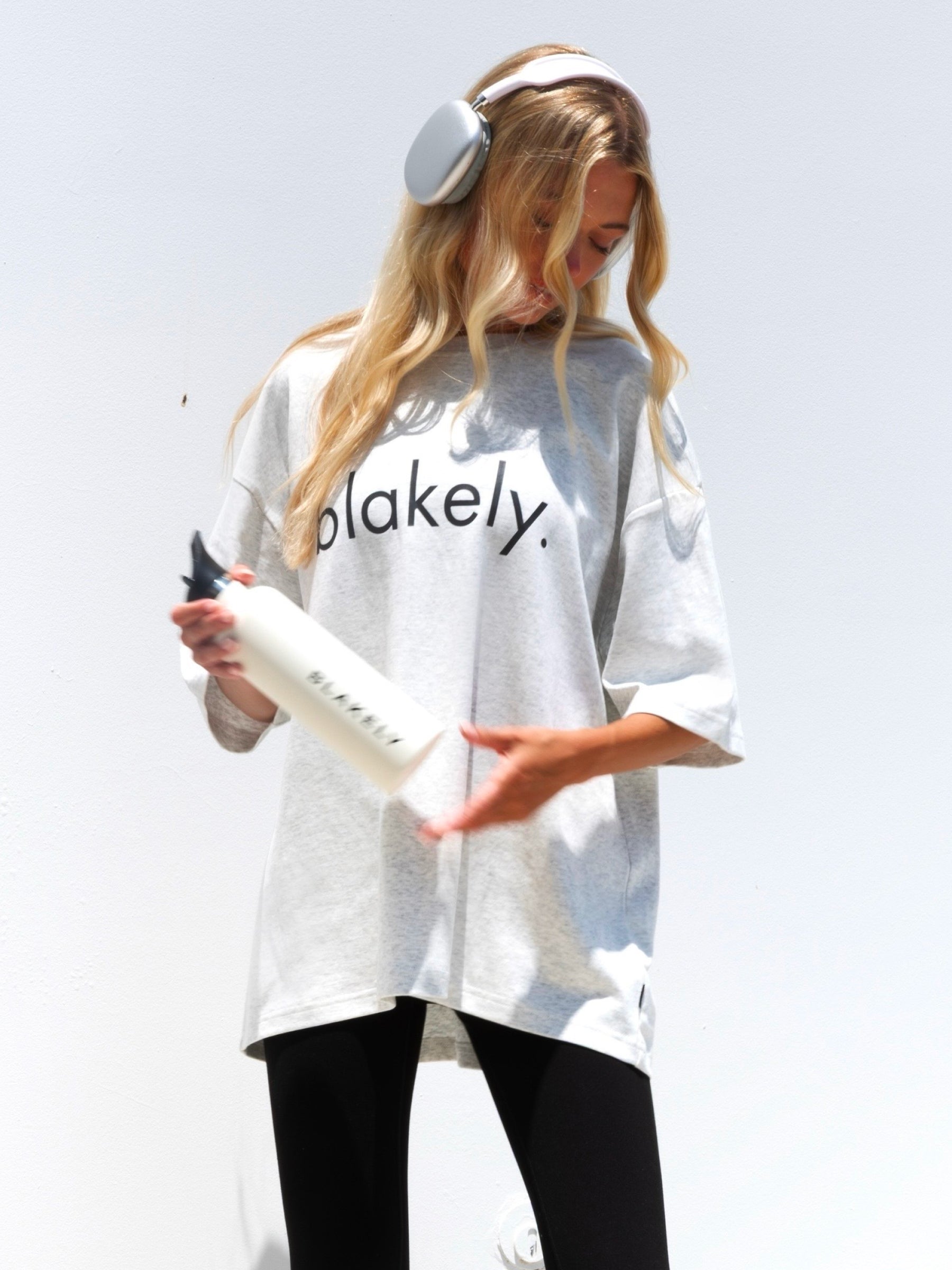 Logo Ultra Oversized T-Shirt - Marl White