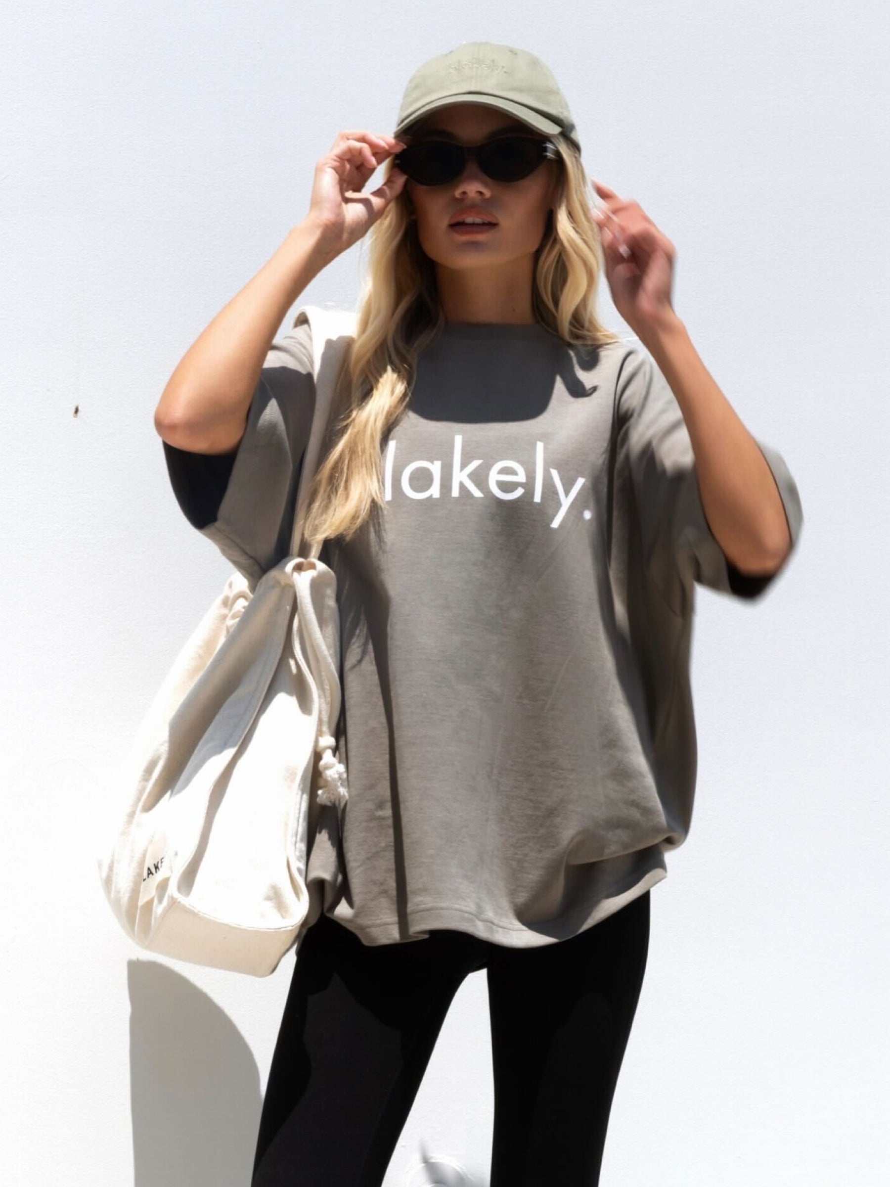 Logo Ultra Oversized T-Shirt - Washed Khaki