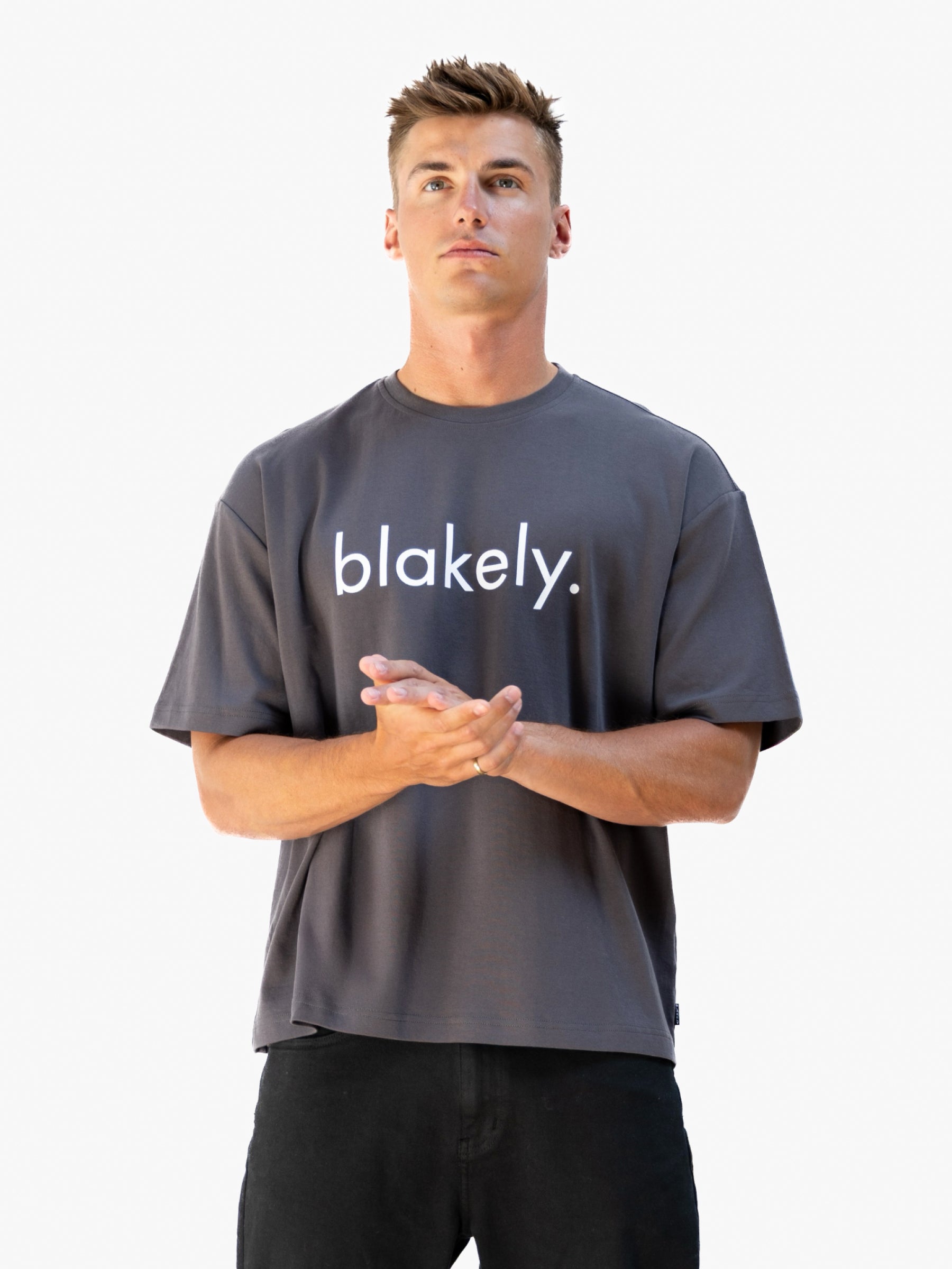 Logo Unfitted T-Shirt - Charcoal