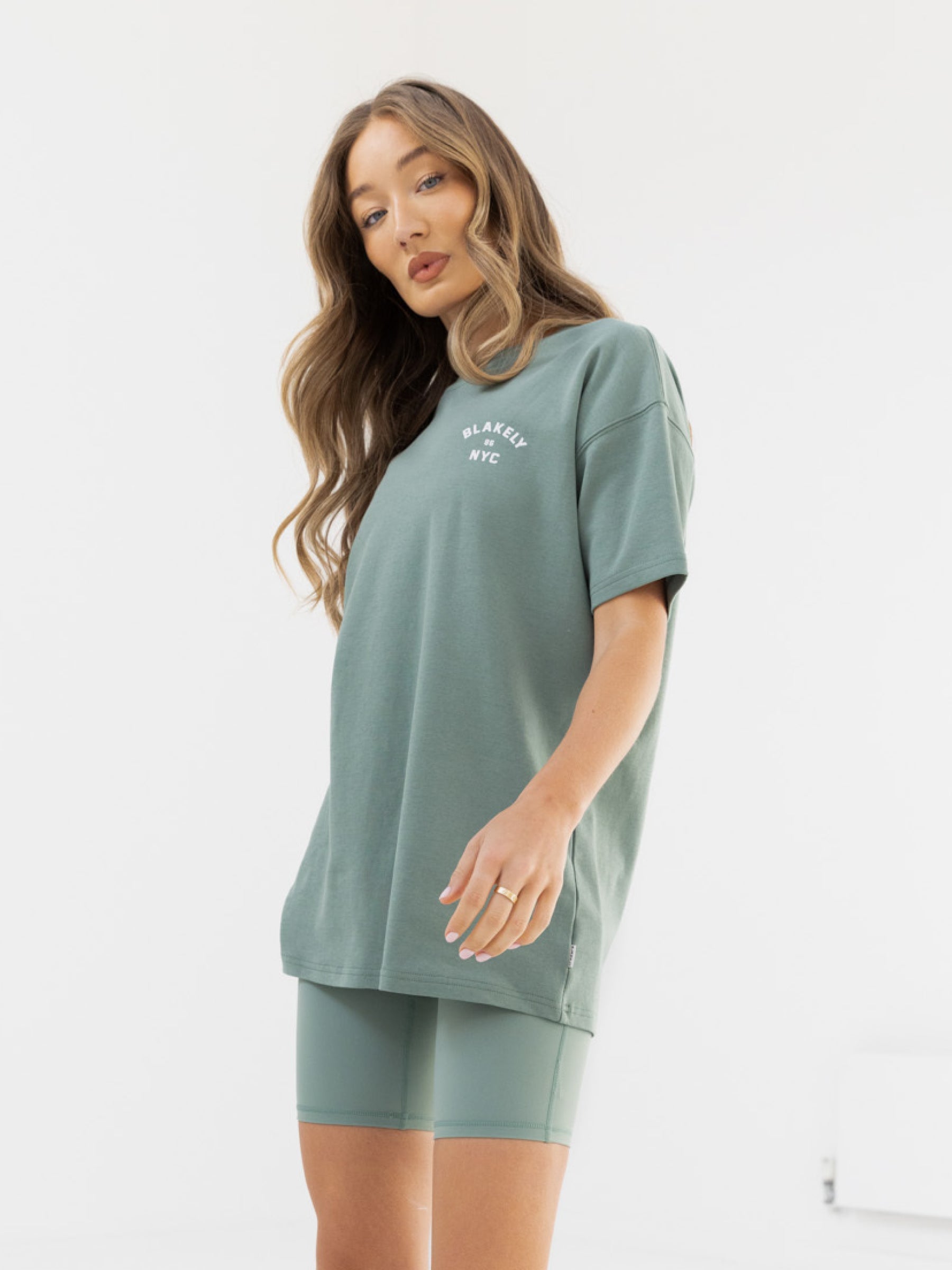 NYC Oversized T-Shirt - Sage Green