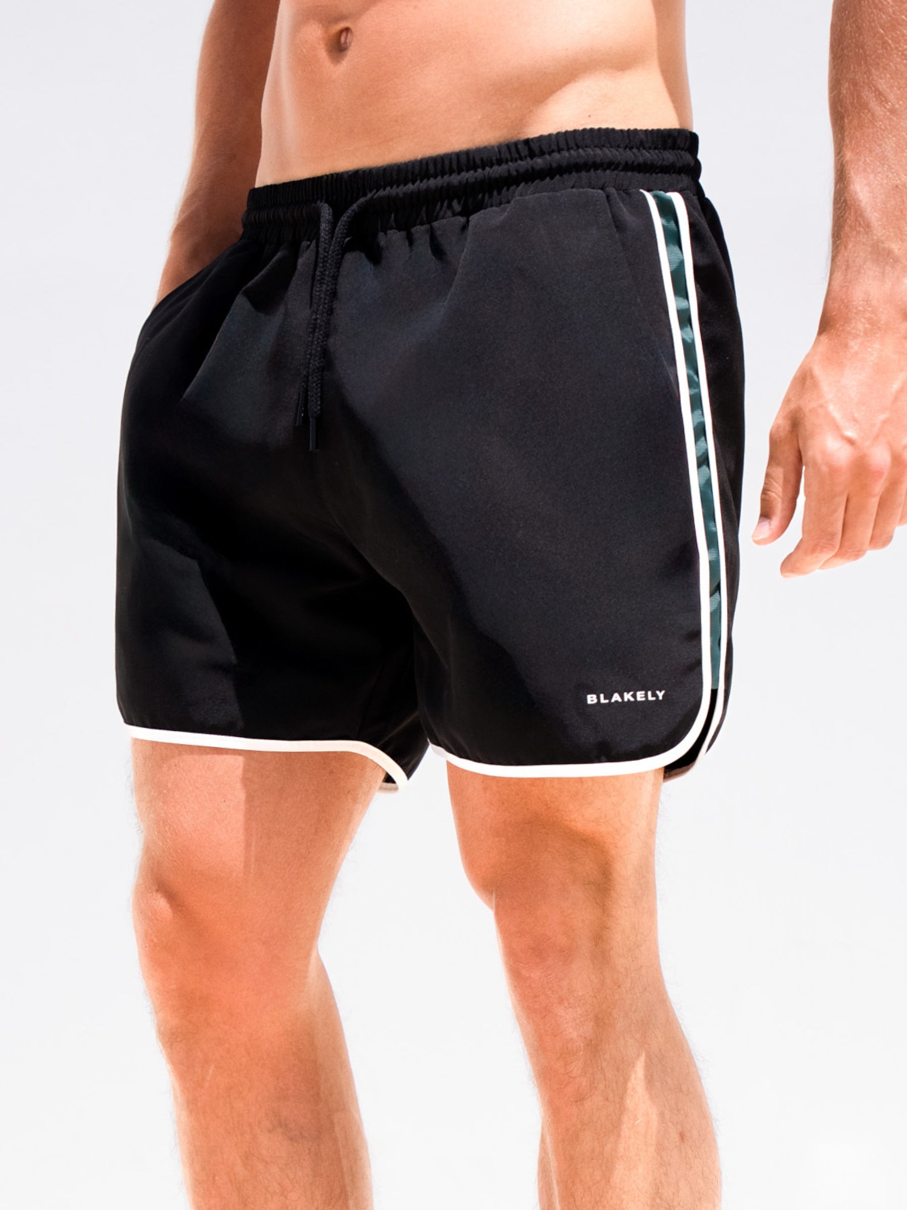Panel Swim Shorts - Black