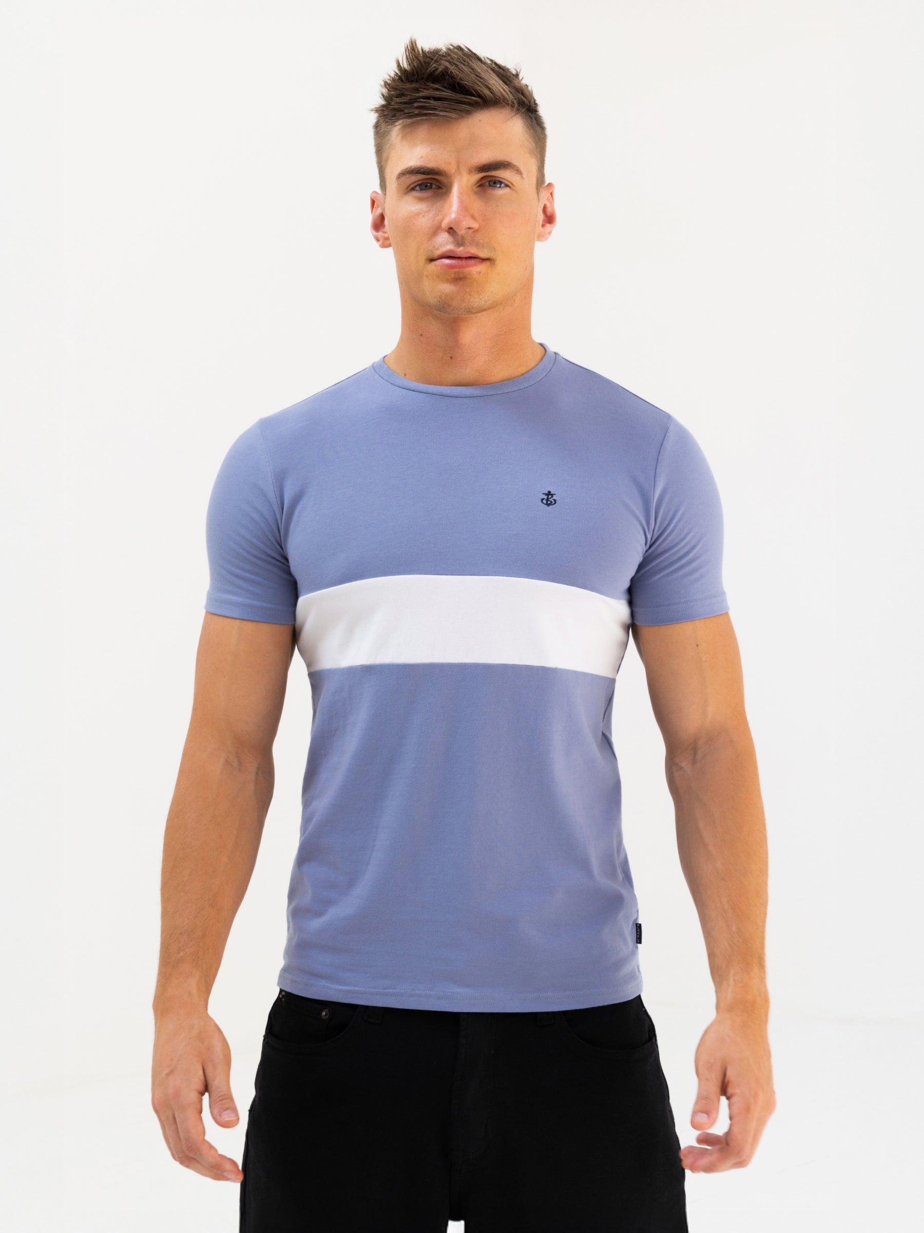 Rhode T-Shirt - Blue & White