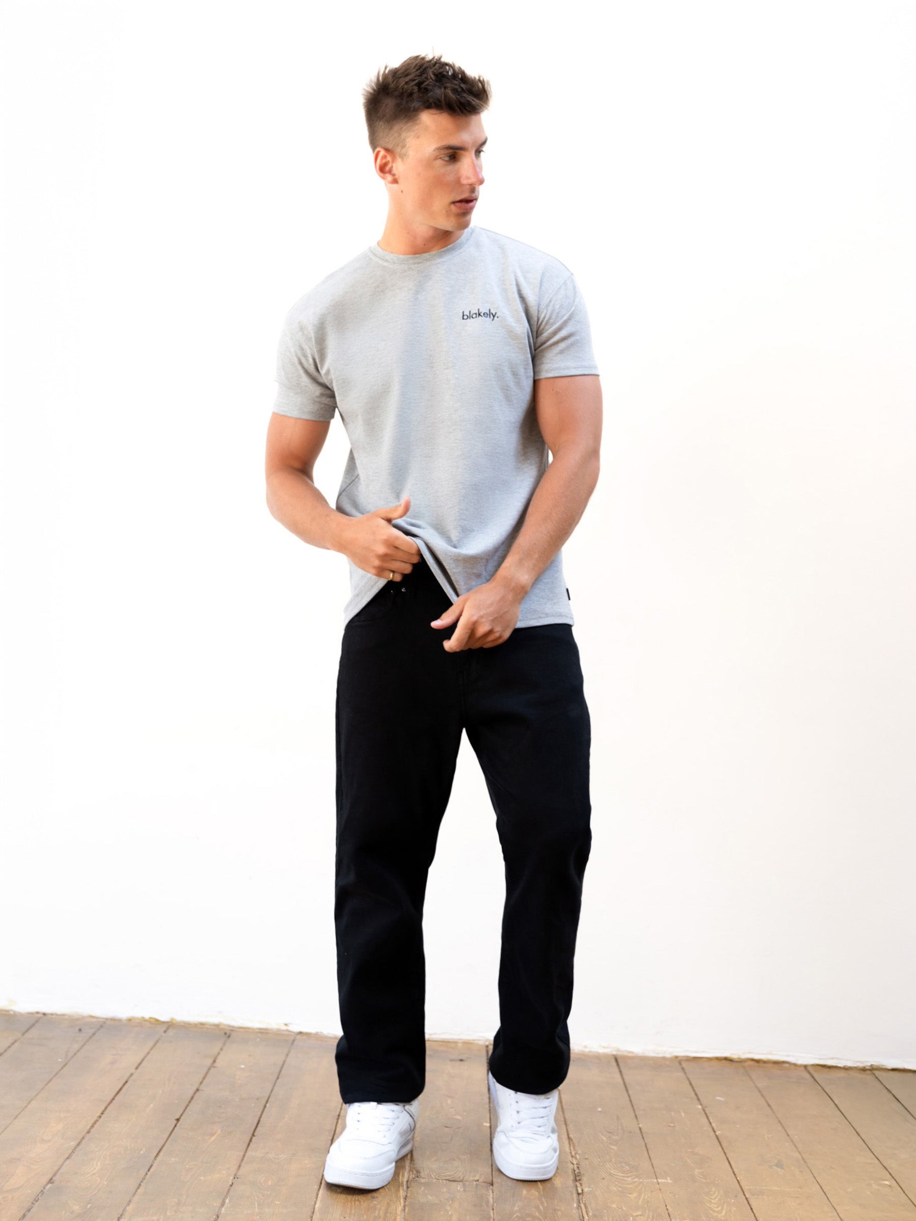 Sami Relaxed T-Shirt - Marl Grey