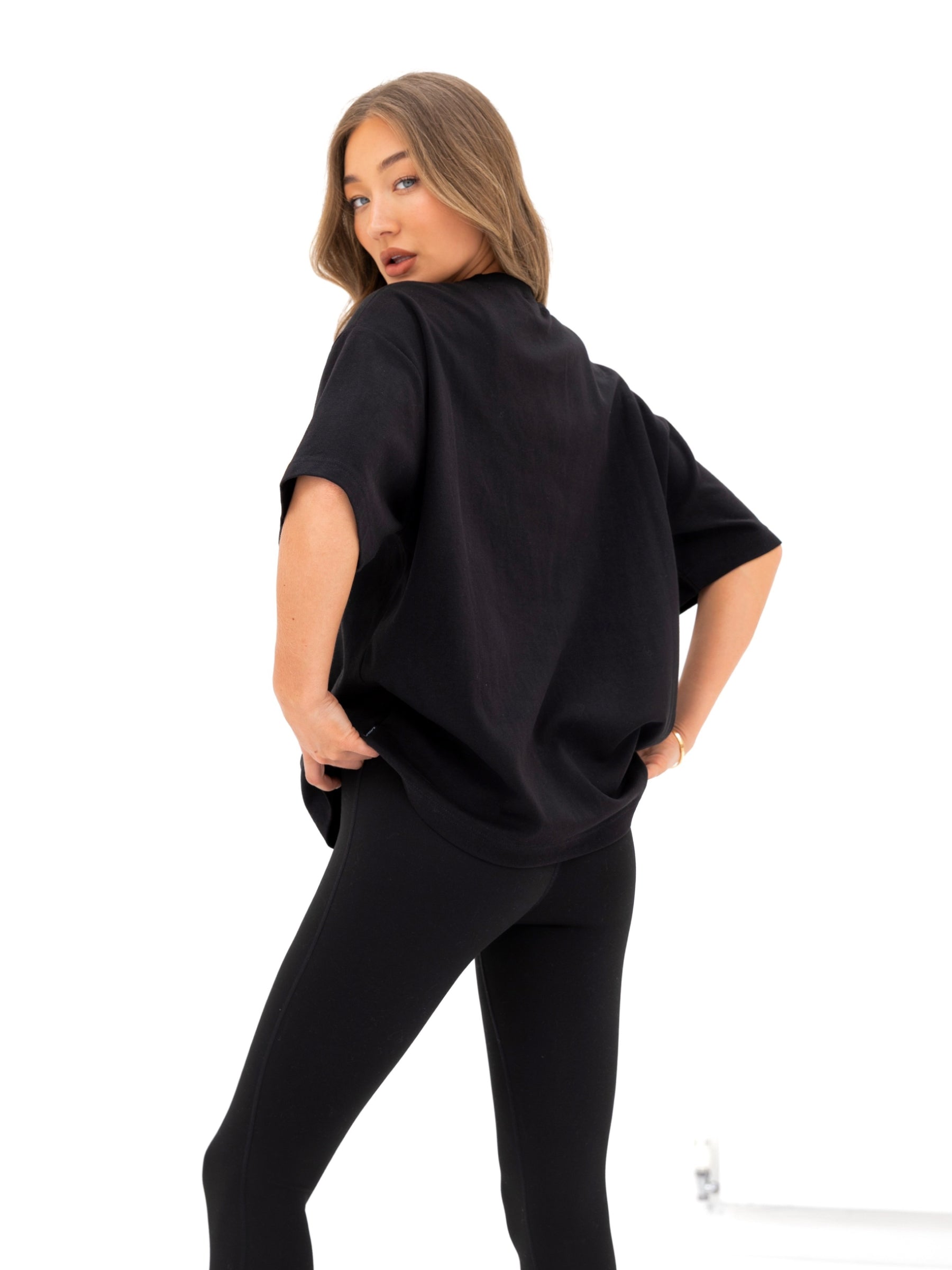 Studio Ultra Oversized T-Shirt - Tonal Black