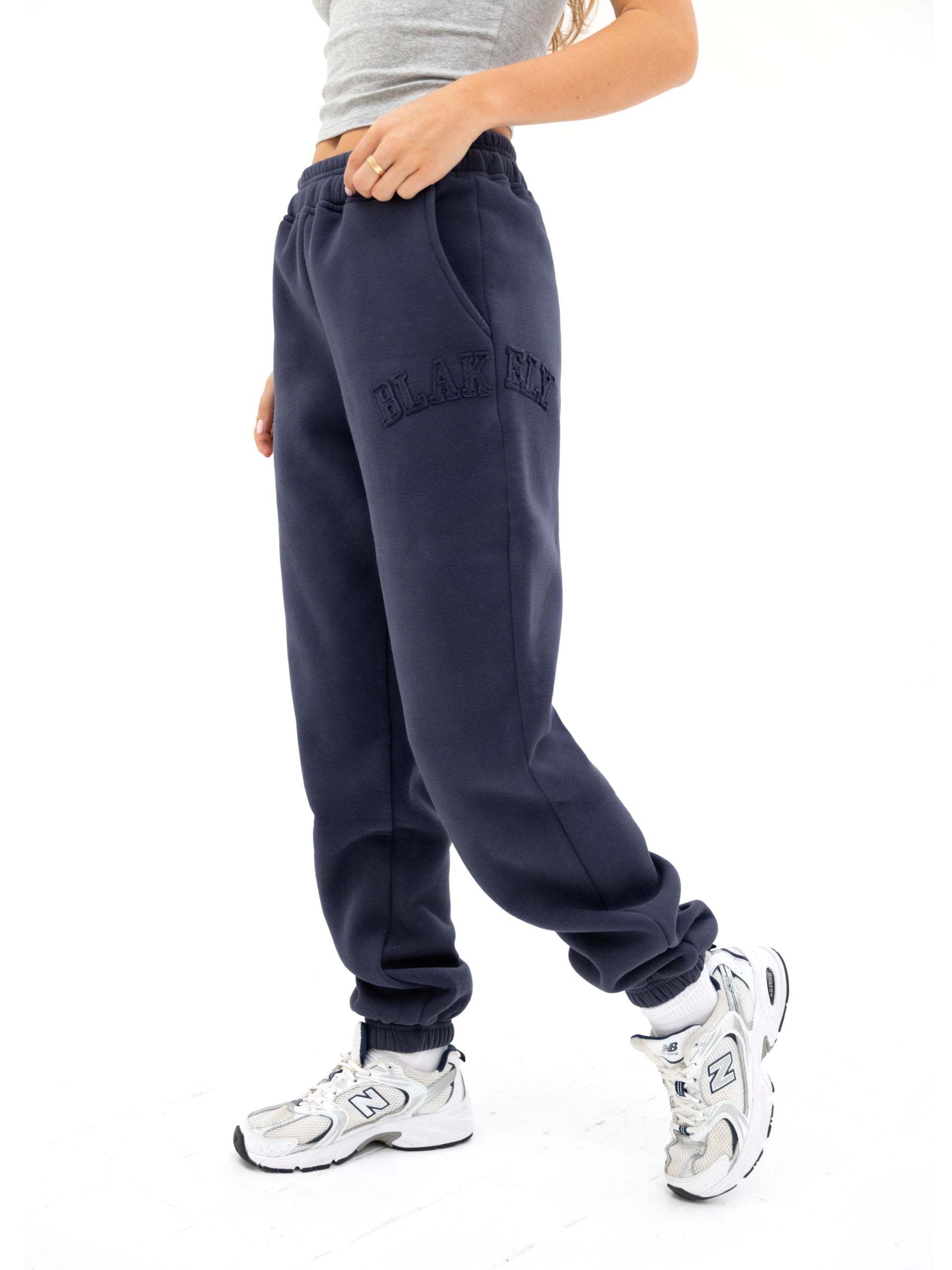 Tonal Varsity Sweatpants - True Navy