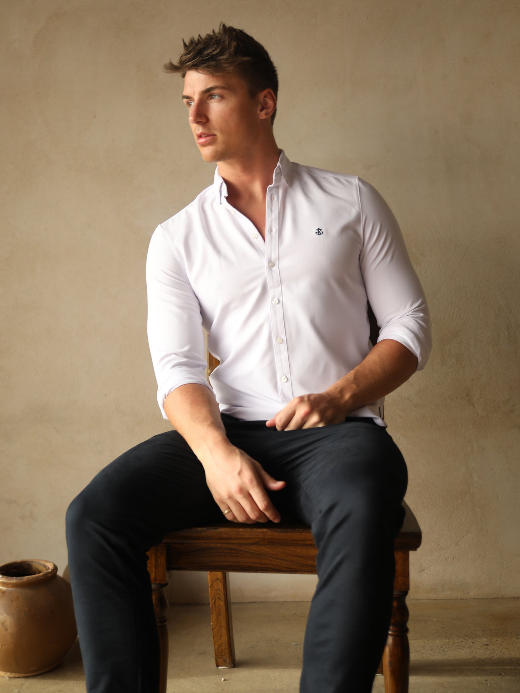 Torino Long Sleeve Shirt - White