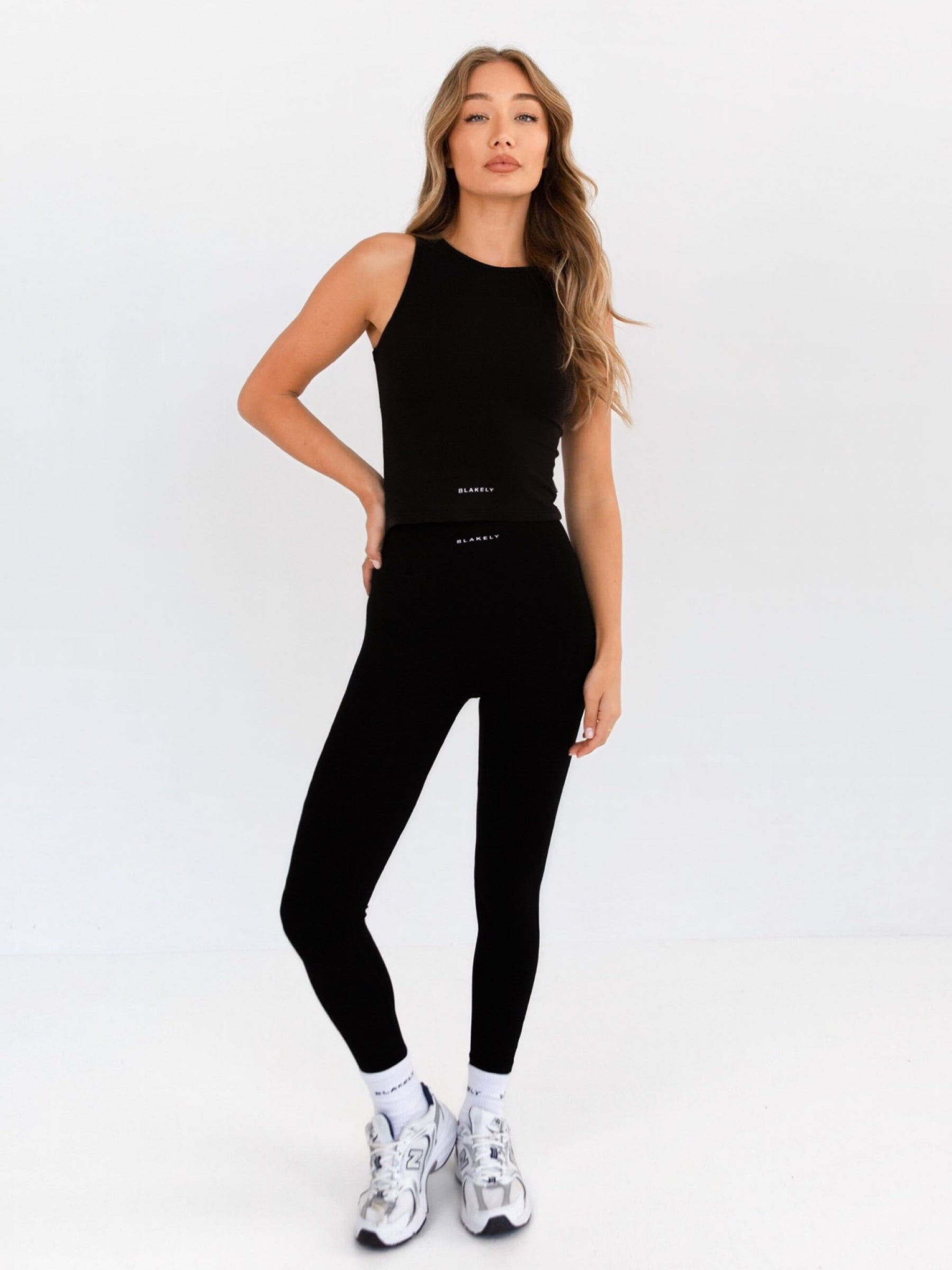 Ultimate Soft Lifestyle Vest & Leggings Set - Black