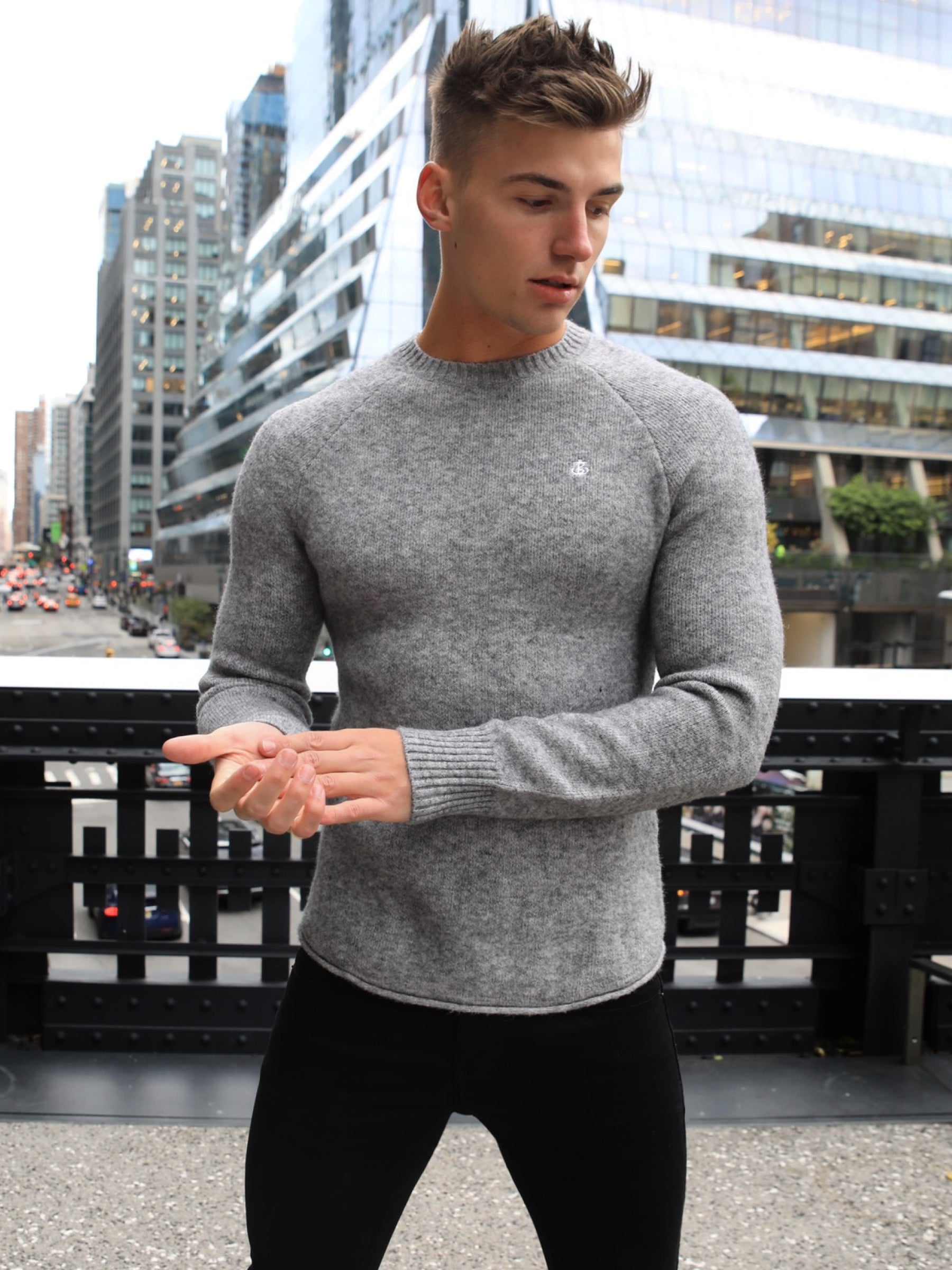 Yardley Knit Jumper - Grey